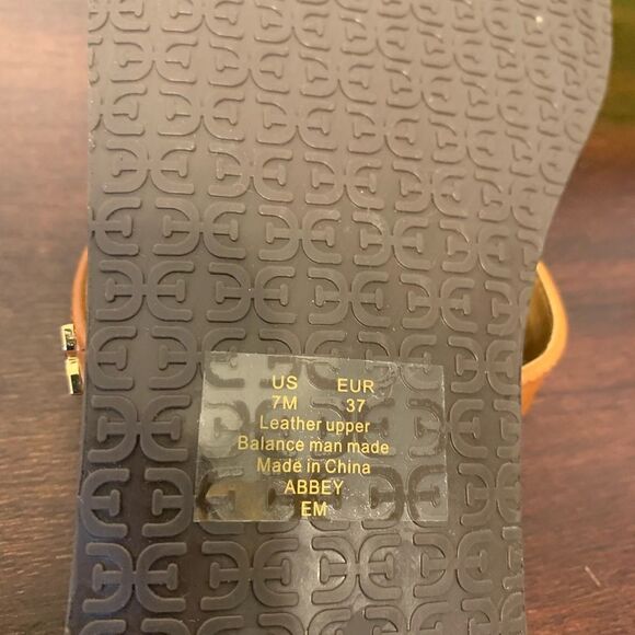 Sam Edelman abbey leather upper flip flop size 9 new - Picture 6 of 12